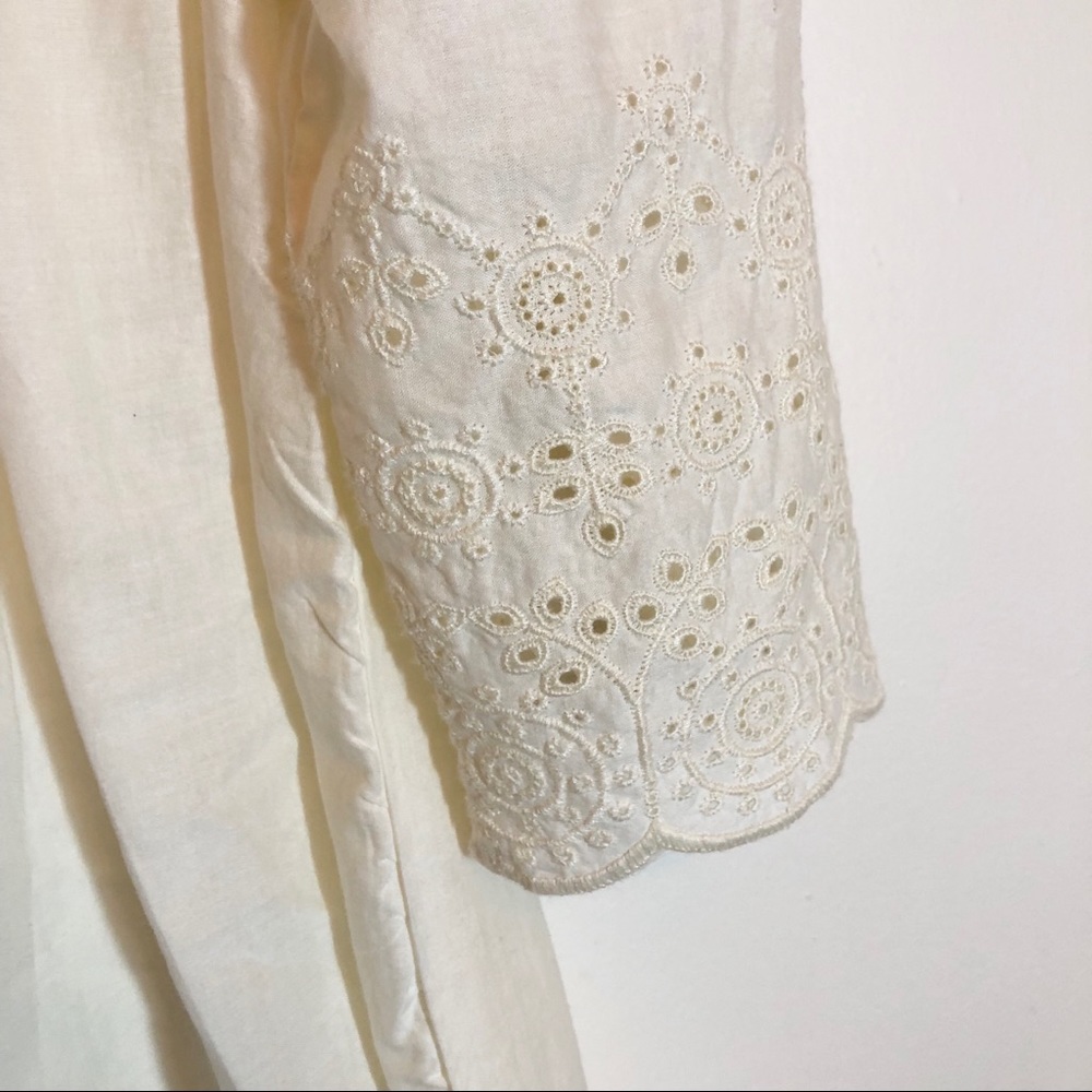 Abercrombie & Fitch Cotton Eyelet Blouse Size M